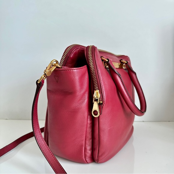 Marc by Marc Jacobs Top Handle Red Leather Satchel - Picture 4 of 9